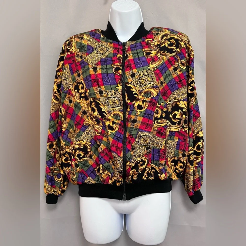 JKLA California Vintage 90s light weight Cardigan Jacket  Made in USA Sz‎ Large